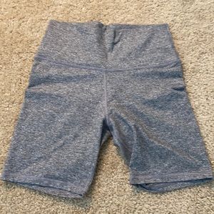 Aerie Gray heather biker shorts size m